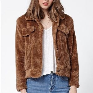 Honey Punch faux fur jacket